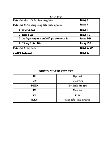 SKKN Một số biện pháp rèn kĩ năng tập luyện đội hình đội ngũ cho học sinh Lớp 5